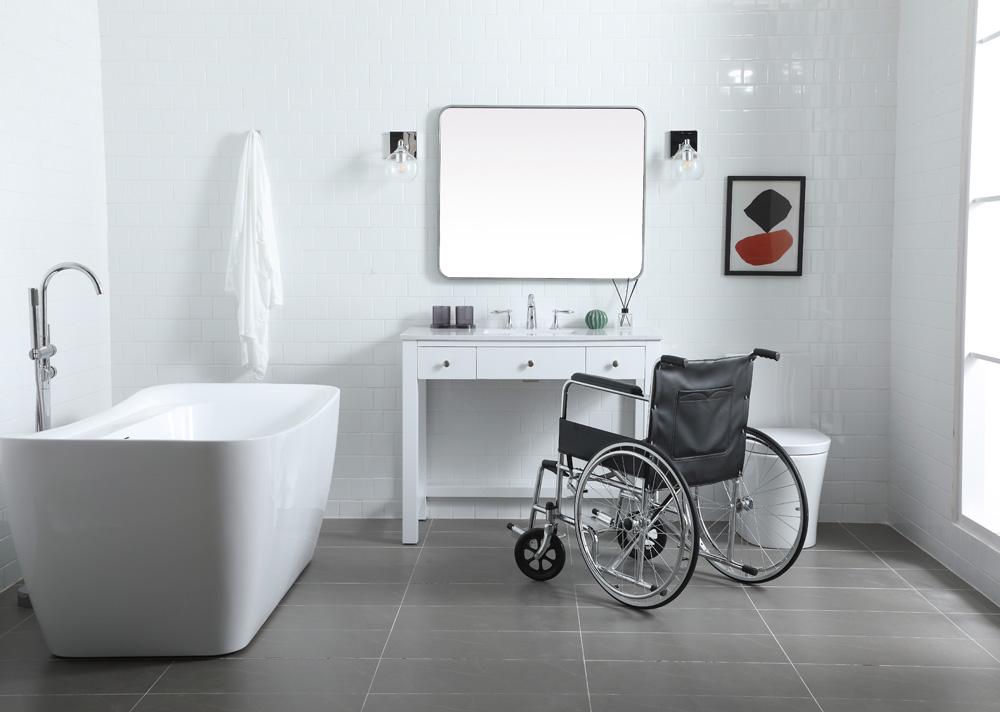 Elegant Furniture & Lighting - Hudson 42 Inch Bathroom Vanity In White - VF14842WH veiw 5
