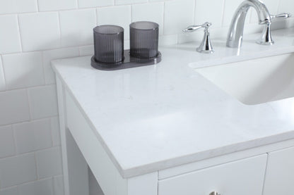 Elegant Furniture & Lighting - Hudson 42 Inch Bathroom Vanity In White - VF14842WH veiw 6