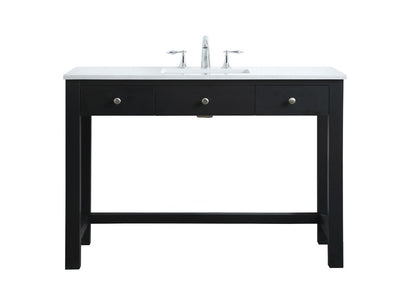 Elegant Furniture & Lighting - Hudson 48 Inch Bathroom Vanity In Black - VF14848MBK veiw 1