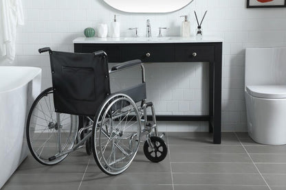 Elegant Furniture & Lighting - Hudson 48 Inch Bathroom Vanity In Black - VF14848MBK veiw 2