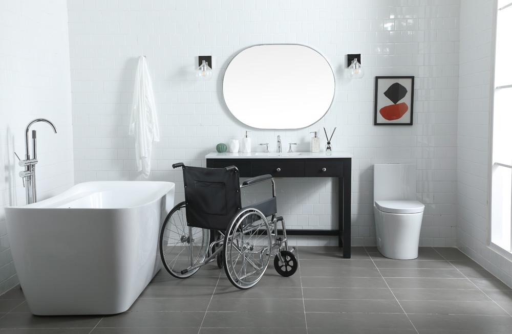 Elegant Furniture & Lighting - Hudson 48 Inch Bathroom Vanity In Black - VF14848MBK veiw 5