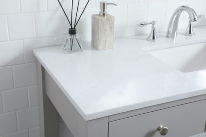 Elegant Furniture & Lighting - Hudson 48 Inch Bathroom Vanity In Grey - VF14848GR veiw 6