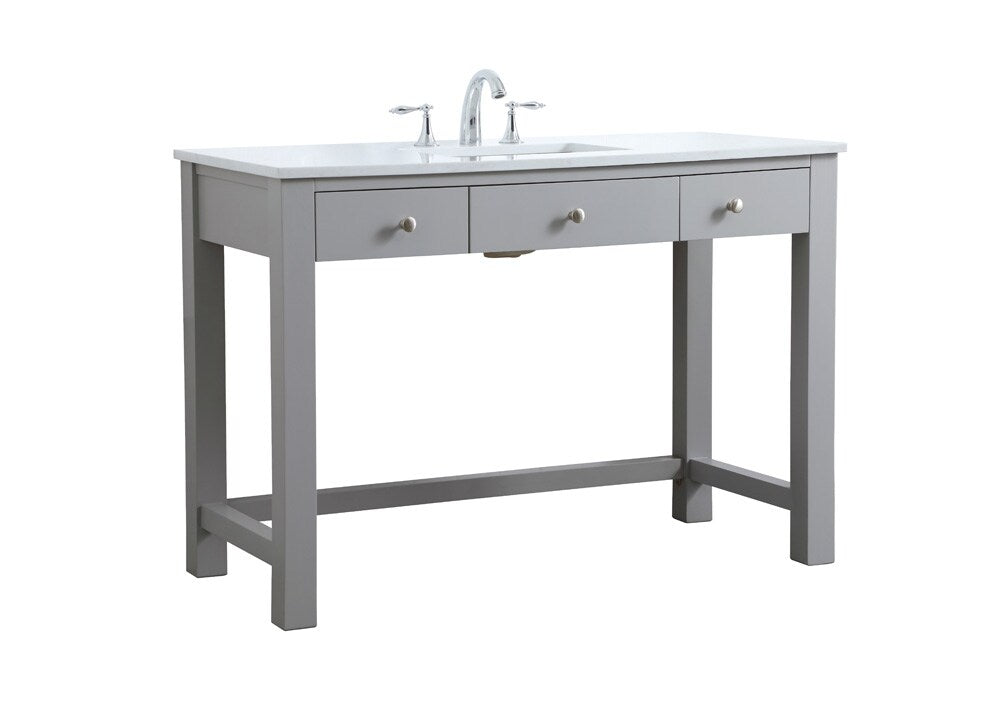 Elegant Furniture & Lighting - Hudson 48 Inch Bathroom Vanity In Grey - VF14848GR veiw 8