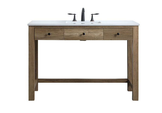 Elegant Furniture & Lighting - Hudson 48 Inch Bathroom Vanity In Natural Oak - VF14848NT veiw 1