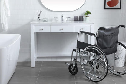 Elegant Furniture & Lighting - Hudson 48 Inch Bathroom Vanity In White - VF14848WH veiw 2