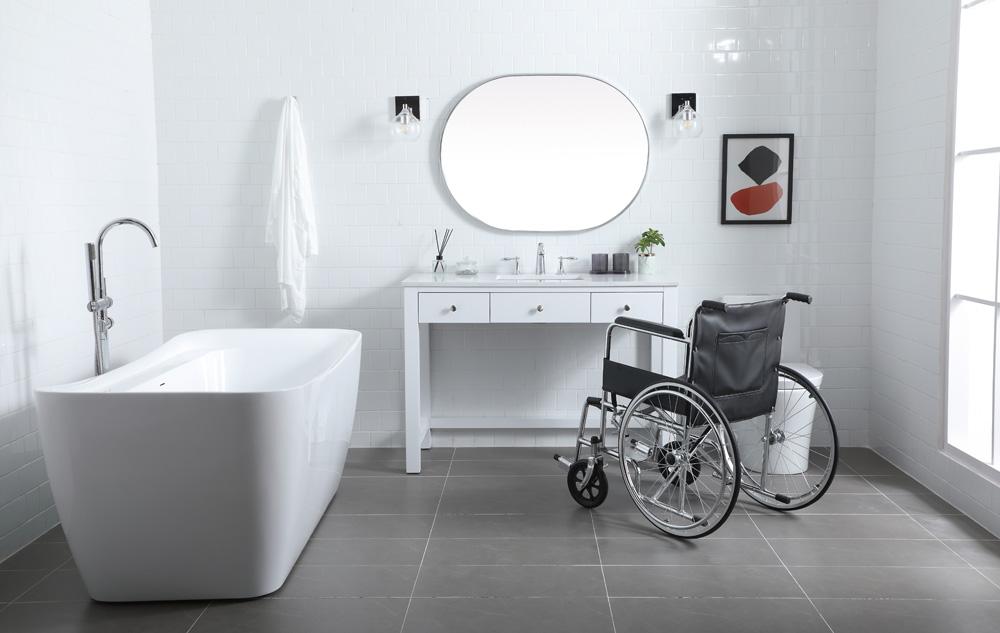 Elegant Furniture & Lighting - Hudson 48 Inch Bathroom Vanity In White - VF14848WH veiw 5