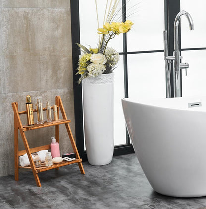 Elegant Furniture & Lighting - Ines 54 inch soaking double slipper bathtub in glossy white - BT10354GW veiw 11