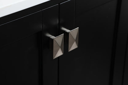 Elegant Furniture & Lighting - Irene 24 inch Single bathroom vanity in black - VF18824BK veiw 5
