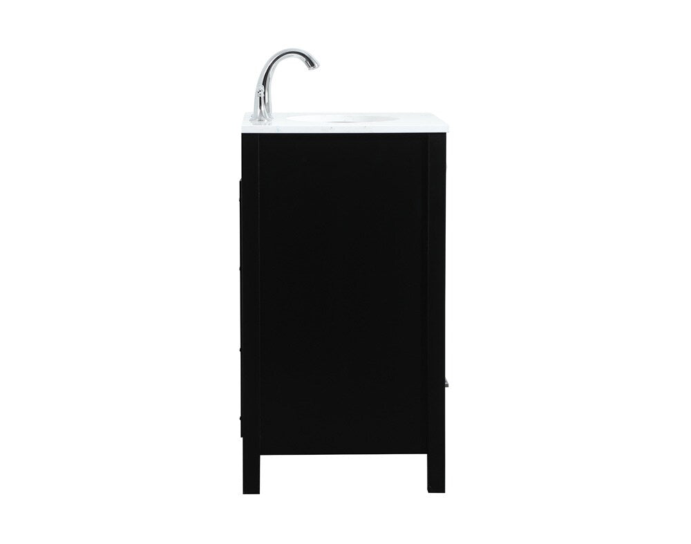 Elegant Furniture & Lighting - Irene 24 inch Single bathroom vanity in black - VF18824BK veiw 7