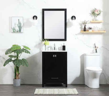 Elegant Furniture & Lighting - Irene 24 inch Single bathroom vanity in black - VF18824BK veiw 11