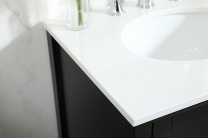 Elegant Furniture & Lighting - Irene 24 inch Single bathroom vanity in black - VF18824BK veiw 12