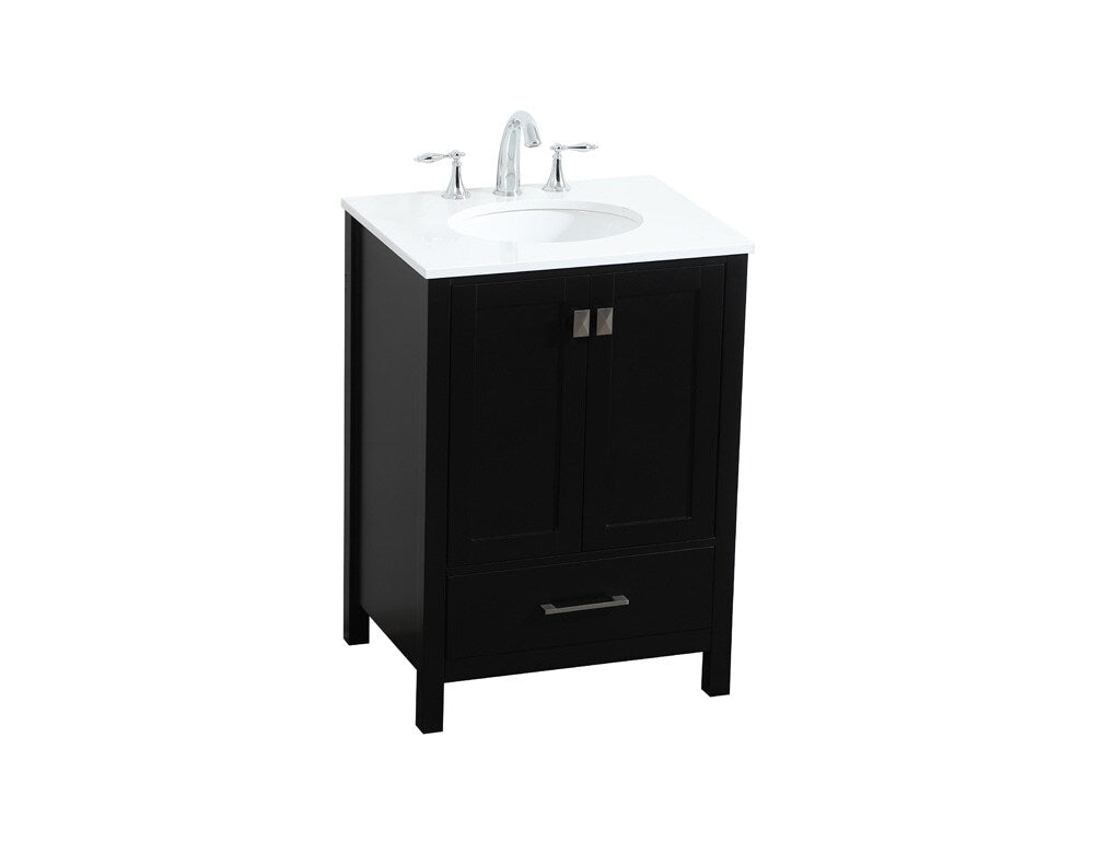 Elegant Furniture & Lighting - Irene 24 inch Single bathroom vanity in black - VF18824BK veiw 15
