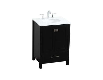 Elegant Furniture & Lighting - Irene 24 inch Single bathroom vanity in black - VF18824BK veiw 15