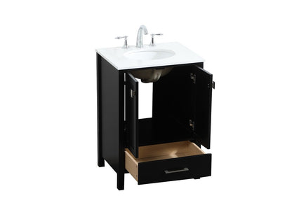 Elegant Furniture & Lighting - Irene 24 inch Single bathroom vanity in black - VF18824BK veiw 16