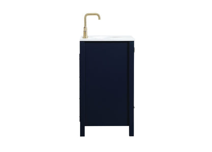 Elegant Furniture & Lighting - Irene 24 inch Single bathroom vanity in blue - VF18824BL veiw 7