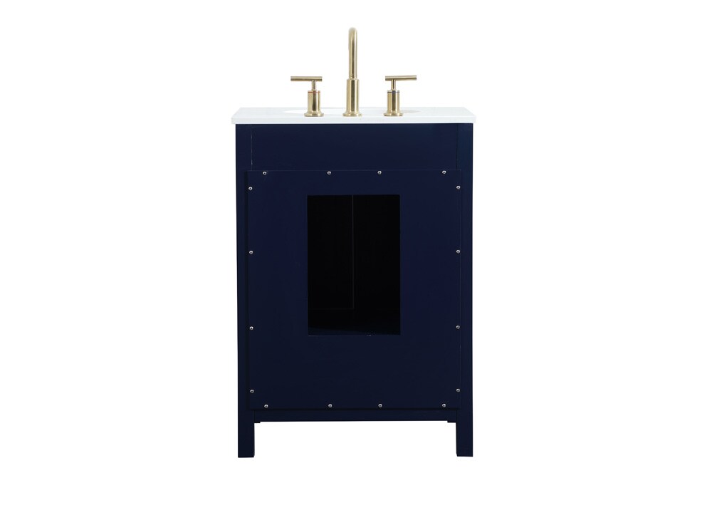 Elegant Furniture & Lighting - Irene 24 inch Single bathroom vanity in blue - VF18824BL veiw 8