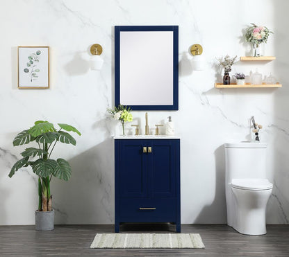 Elegant Furniture & Lighting - Irene 24 inch Single bathroom vanity in blue - VF18824BL veiw 11