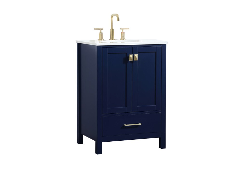 Elegant Furniture & Lighting - Irene 24 inch Single bathroom vanity in blue - VF18824BL veiw 14