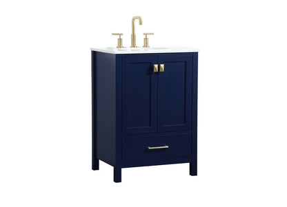 Elegant Furniture & Lighting - Irene 24 inch Single bathroom vanity in blue - VF18824BL veiw 14