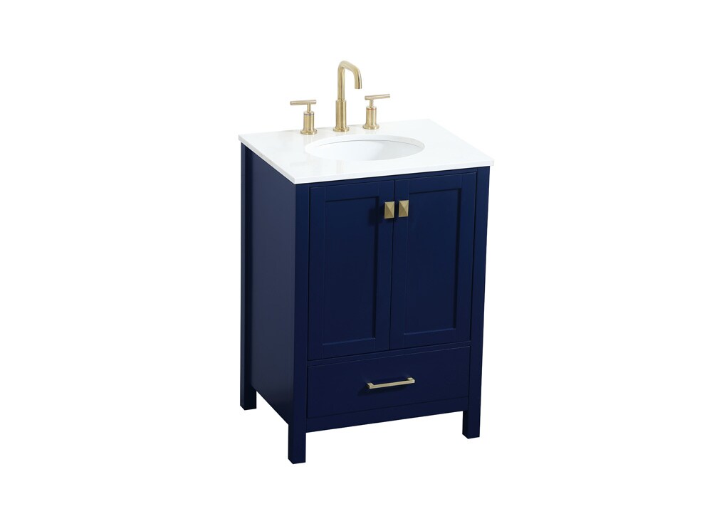 Elegant Furniture & Lighting - Irene 24 inch Single bathroom vanity in blue - VF18824BL veiw 15