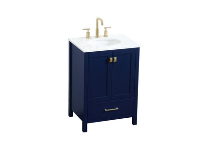 Elegant Furniture & Lighting - Irene 24 inch Single bathroom vanity in blue - VF18824BL veiw 15