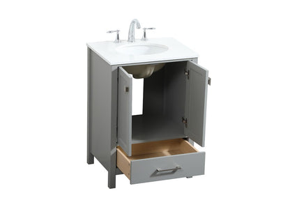 Elegant Furniture & Lighting - Irene 24 inch Single bathroom vanity in grey - VF18824GR veiw 16
