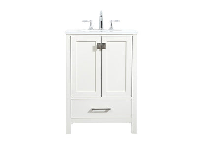 Elegant Furniture & Lighting - Irene 24 inch Single bathroom vanity in white - VF18824WH veiw 1