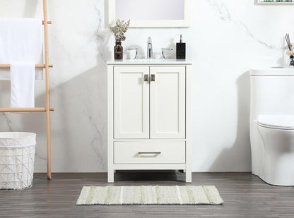 Elegant Furniture & Lighting - Irene 24 inch Single bathroom vanity in white - VF18824WH veiw 2