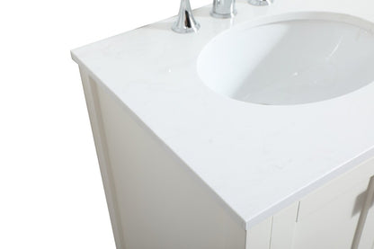 Elegant Furniture & Lighting - Irene 24 inch Single bathroom vanity in white - VF18824WH veiw 4