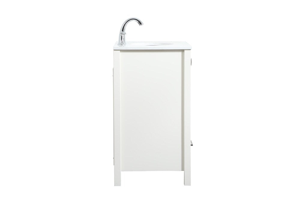 Elegant Furniture & Lighting - Irene 24 inch Single bathroom vanity in white - VF18824WH veiw 7