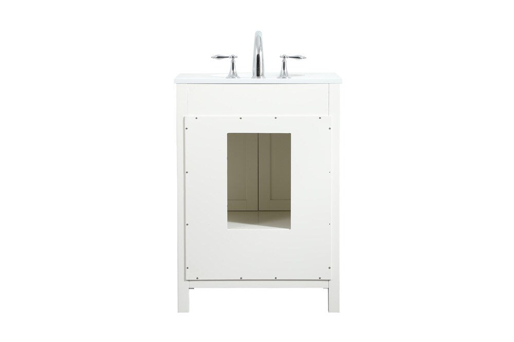 Elegant Furniture & Lighting - Irene 24 inch Single bathroom vanity in white - VF18824WH veiw 8