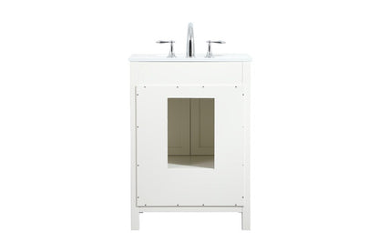Elegant Furniture & Lighting - Irene 24 inch Single bathroom vanity in white - VF18824WH veiw 8