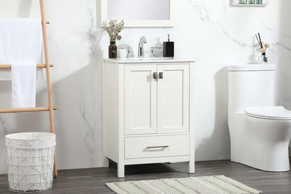 Elegant Furniture & Lighting - Irene 24 inch Single bathroom vanity in white - VF18824WH veiw 9