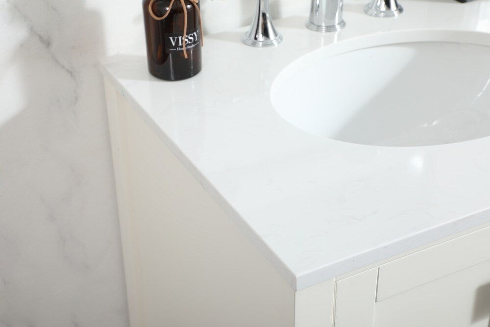 Elegant Furniture & Lighting - Irene 24 inch Single bathroom vanity in white - VF18824WH veiw 12