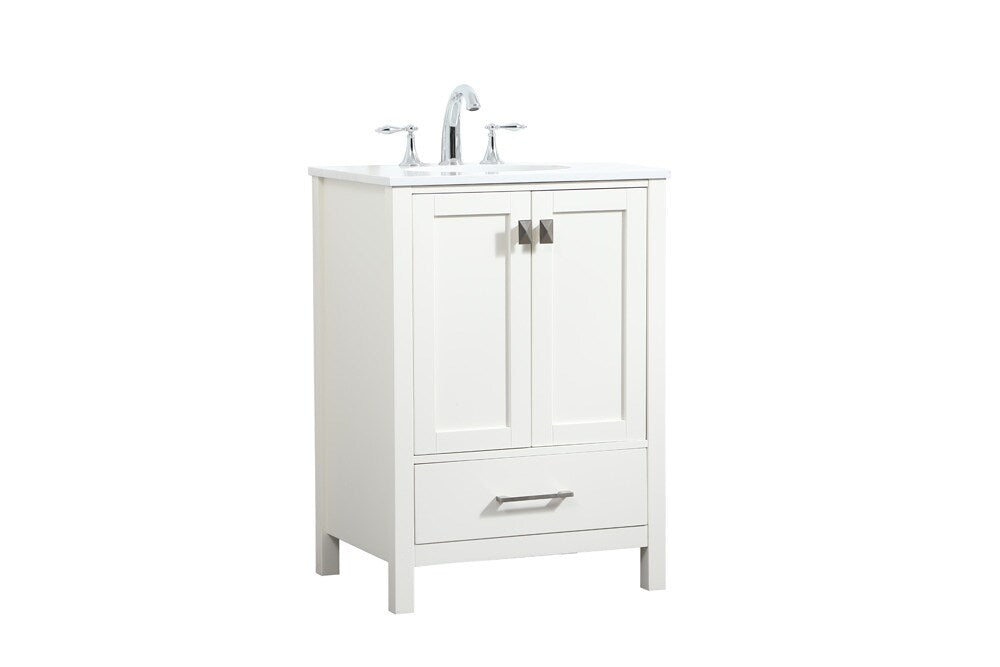 Elegant Furniture & Lighting - Irene 24 inch Single bathroom vanity in white - VF18824WH veiw 14