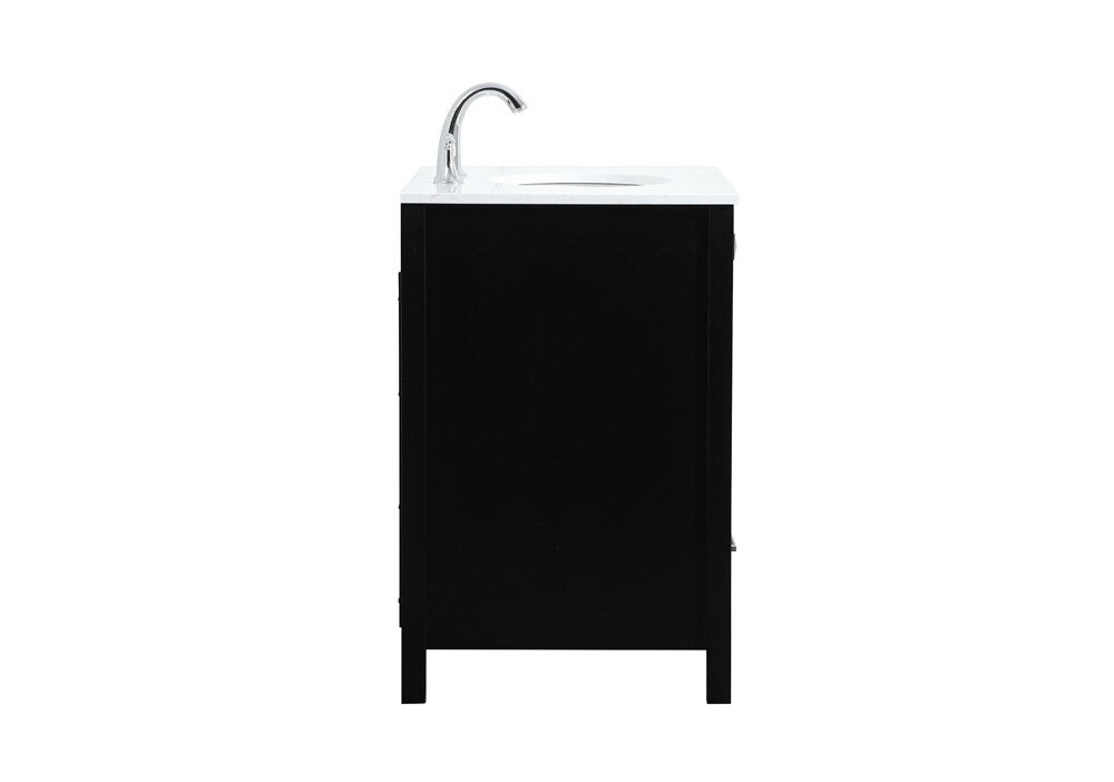 Elegant Furniture & Lighting - Irene 30 inch Single bathroom vanity in black - VF18830BK veiw 7