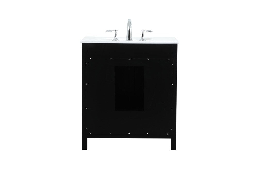 Elegant Furniture & Lighting - Irene 30 inch Single bathroom vanity in black - VF18830BK veiw 8