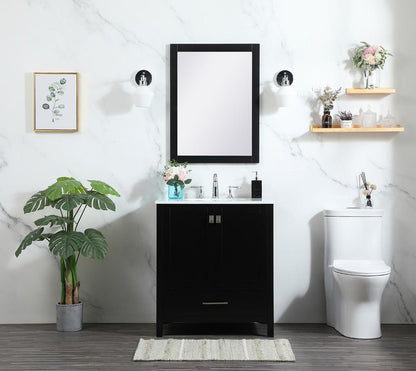 Elegant Furniture & Lighting - Irene 30 inch Single bathroom vanity in black - VF18830BK veiw 11