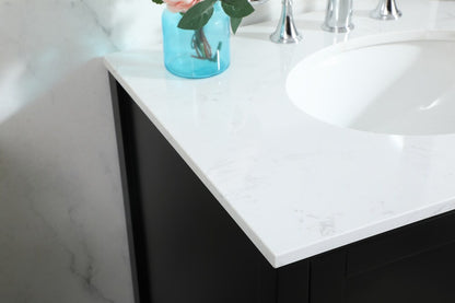 Elegant Furniture & Lighting - Irene 30 inch Single bathroom vanity in black - VF18830BK veiw 12