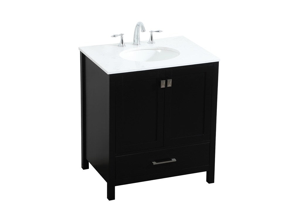Elegant Furniture & Lighting - Irene 30 inch Single bathroom vanity in black - VF18830BK veiw 15