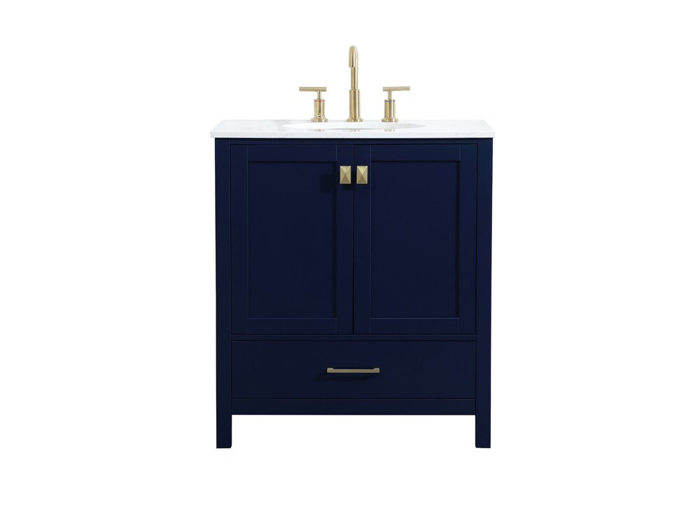 Elegant Furniture & Lighting - Irene 30 inch Single bathroom vanity in blue - VF18830BL veiw 1