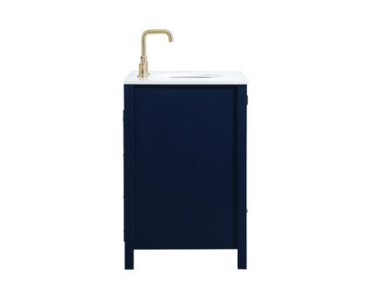 Elegant Furniture & Lighting - Irene 30 inch Single bathroom vanity in blue - VF18830BL veiw 7