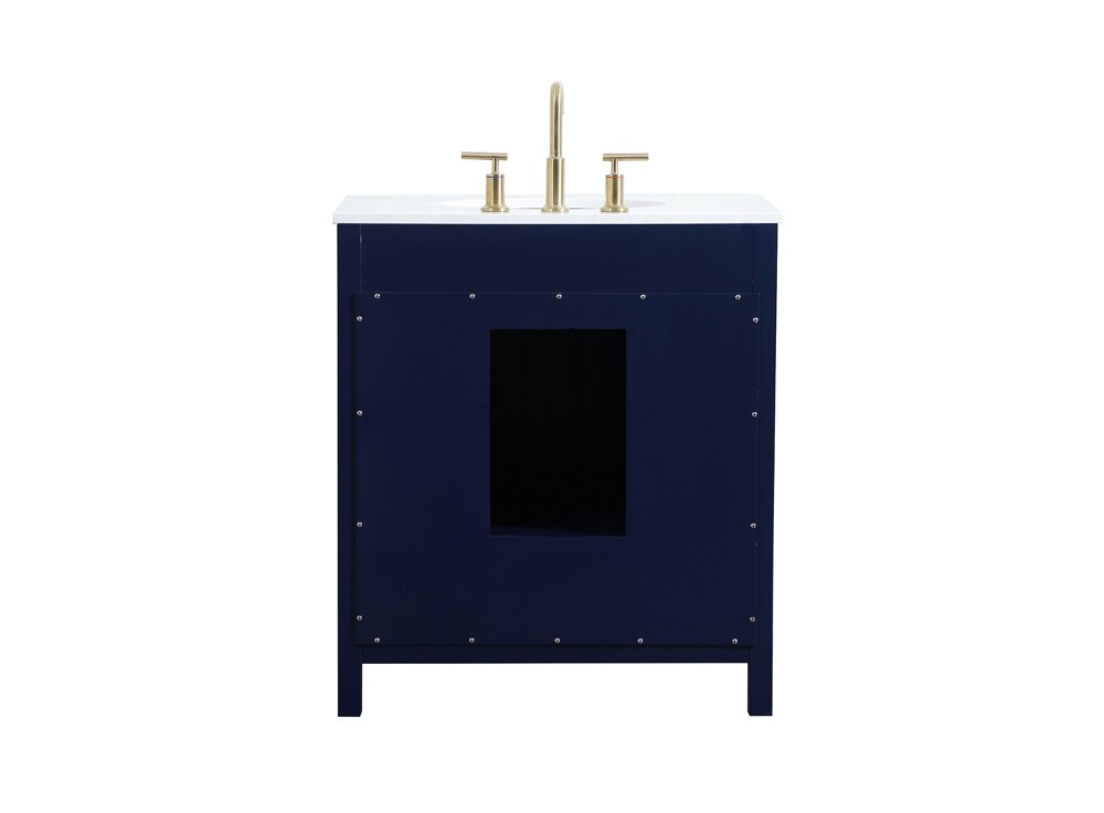 Elegant Furniture & Lighting - Irene 30 inch Single bathroom vanity in blue - VF18830BL veiw 8