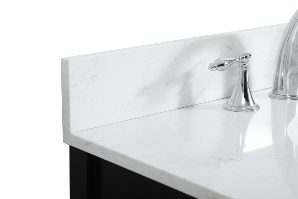 Elegant Furniture & Lighting - Irene 30 inch Single bathroom vanity in black with backsplash - VF18830BK-BS veiw 4