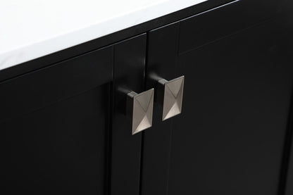 Elegant Furniture & Lighting - Irene 30 inch Single bathroom vanity in black with backsplash - VF18830BK-BS veiw 5