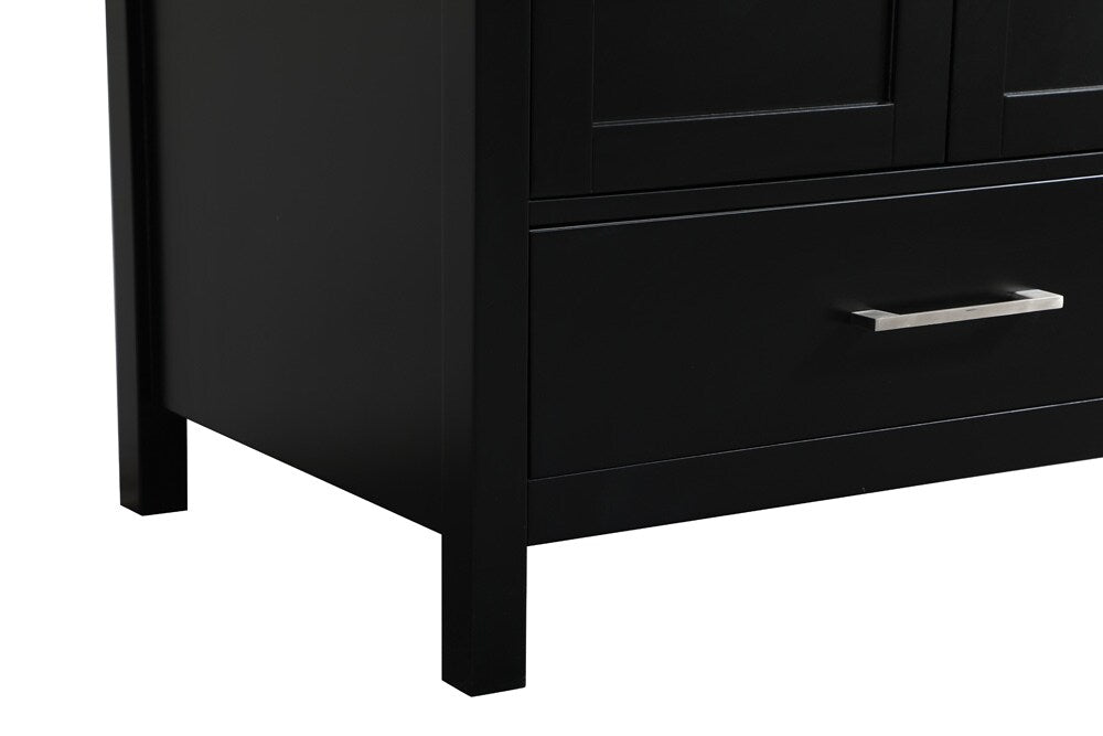 Elegant Furniture & Lighting - Irene 30 inch Single bathroom vanity in black with backsplash - VF18830BK-BS veiw 6