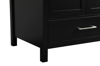 Elegant Furniture & Lighting - Irene 30 inch Single bathroom vanity in black with backsplash - VF18830BK-BS veiw 6