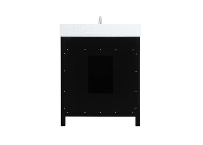 Elegant Furniture & Lighting - Irene 30 inch Single bathroom vanity in black with backsplash - VF18830BK-BS veiw 8