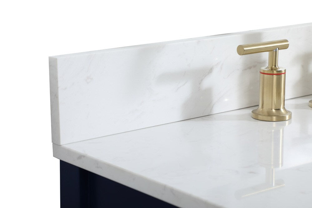 Elegant Furniture & Lighting - Irene 30 inch Single bathroom vanity in blue with backsplash - VF18830BL-BS veiw 4