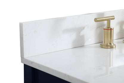 Elegant Furniture & Lighting - Irene 30 inch Single bathroom vanity in blue with backsplash - VF18830BL-BS veiw 4